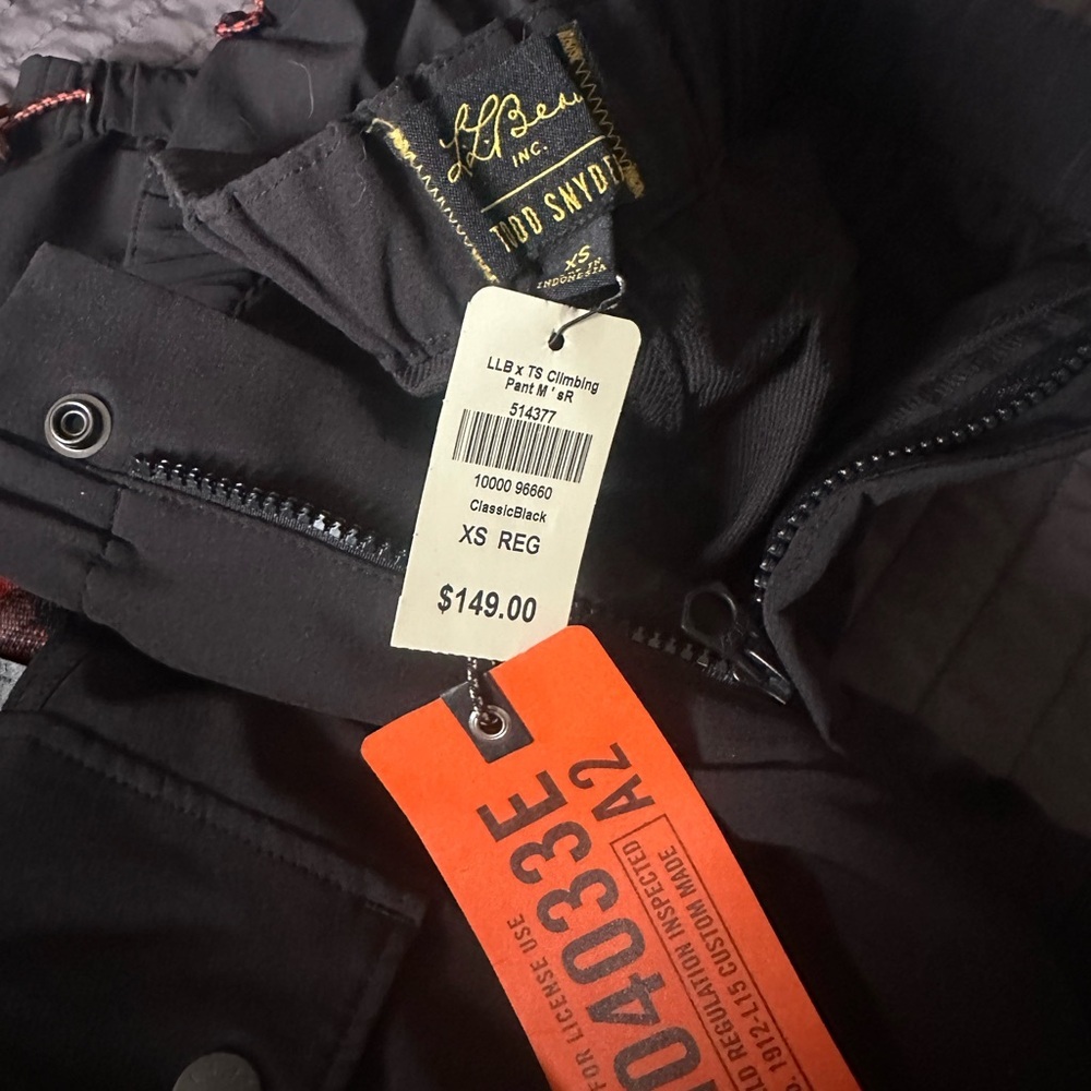 L.L. Bean x Todd Snyder Black Climbing Pants - Picture 2 of 2